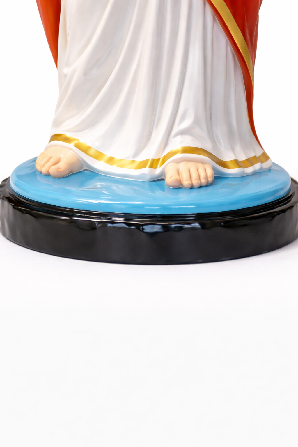 Sacred Heart Jesus Statue 15 Inch | Christian Prayer Room Decor | Fibre Religious Statue | Trinity Treasure