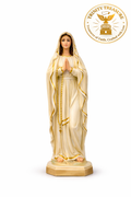Mother Mary 15 Inch Fibre Statue | Catholic Prayer Room Statue | Christian Home Decor | Catholic Home Decor | Trinity Treasure